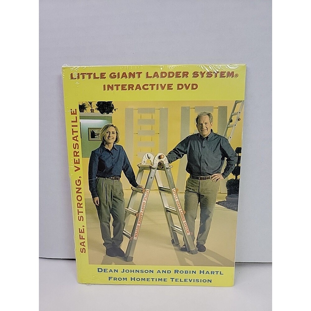 Vintage Little Giant Ladder System Interactive DVD Sealed Safe Strong Versatile